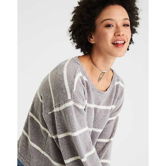 NWOT American Eagle Chenille Balloon Sleeve Sweater - Picture 3 of 11